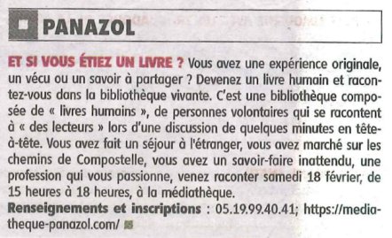 le-populaire-8-janvier-2017-bibliotheque-vivante