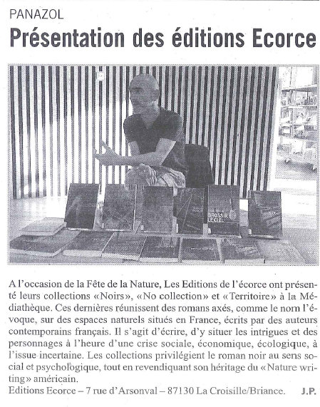 L'écho 14 avril 2017 editions ecorce