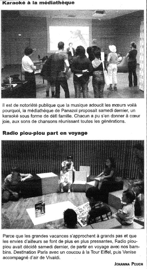 L'écho 26 juin 2017 karaoke radio piou piou