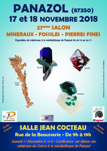 affiche minéraux 2018